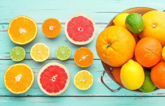 Cítricos y vitamina C